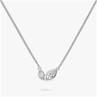 Revere Sterling Silver Cubic Zirconia Marquise Necklace