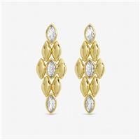 Jon Richard Gold Plated Crystal Droop Earrings