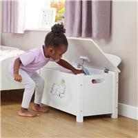 Liberty House Toys Kids Unicorn Big Toy Box - White
