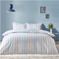 Sassy B Stripe Tease Blue Bedding Set - Double