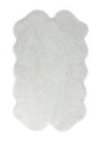 Habitat Plain Shimmer Shaggy Rug - 180x110cm - White