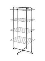 Brabantia 30m 4 Tier Hang On Tower Clothes Airer - Black
