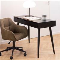 Furniture To Go Neptun 3 Drawer Office Desk - Black