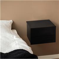 Furniture To Go Avignon 2 Drawers Bedside Table - Black