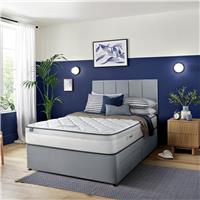 Silentnight Marlow Ultragel 1000 Mirapocket Double 4 Drawer Divan Bed -LightGrey