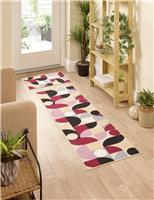 Floormatters Purple Geo Runner & Mat Set - 150x50cm