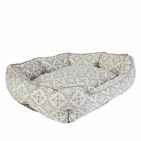Dream Paws Scalloped Dog Bed Extra Large - Grey