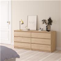Furniture To Go Naia 6 Drawers Chest - Natural