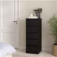 Furniture To Go Naia 5 Drawers Chest - Black