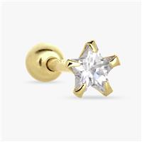 Revere Gold Plated Sterling Silver Star Stud Earring