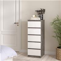 Furniture To Go Naia 5 Drawers Chest - Grey