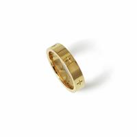 Uncommon Souls Men's Gold Tone Circle Band Ring - S/M