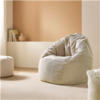 Kaikoo Cinema Cord Bean Bag Chair - Natural