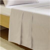 Habitat Cool Cotton Lyocell Grey Flat Sheet - King size