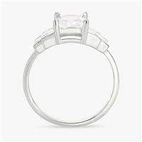 Revere Sterling Silver 5 Stone Radiant Cut Ring - Small