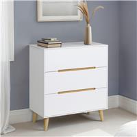 Julian Bowen Alicia 3 Drawer Chest - White