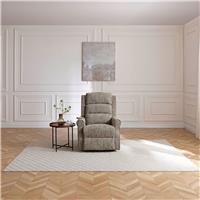 Kyoto Betsy Fabric Power Recliner Chair - Fawn