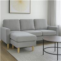 Aspire Compact Reversible Corner Chaise Sofa - Grey