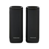 Morphy Richards Equip Set of 2 Large Storage Canister Black