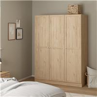 Furniture To Go Brande 3 Doors Wardrobe - Natural