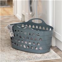 Strata Flexi 52L Laundry Basket - Storm Grey