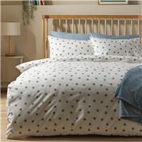 Argos Home Monochrome Spot Blue Bedding Set - King size