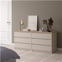 Furniture To Go Naia 6 Drawers Chest - Natural