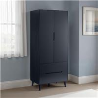 Julian Bowen Alicia 2 Door 2 Drawer Wardrobe - Anthracite