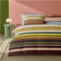 Habitat Archive Cotton Stripe Bedding Set - Superking