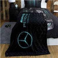 Mercedes F1 Fleece Throw - Black - 150x100cm