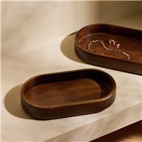 Habitat Dark Mango Wood Tray - Small