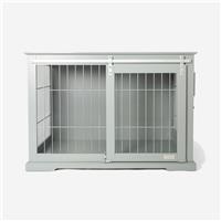 Lords & Labradors Wooden Sliding Door Dog Crate Grey - Large