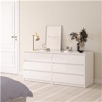 Furniture To Go Naia 6 Drawers Chest - White