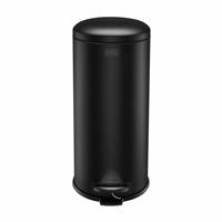 Black + Decker 30 Litre Dome Lid Pedal Bin - Black