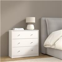Furniture To Go May 3 Drawers Chest - White
