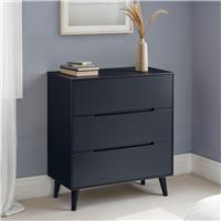Julian Bowen Alicia 3 Drawer Chest - Anthracite
