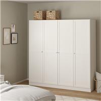 Furniture To Go Brande 4 Doors Wardrobe - White