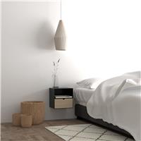 Furniture To Go Joliet 1 Drawer Bedside Table - Black