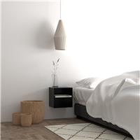 Furniture To Go Joliet 1 Drawer Bedside Table - Matt Black