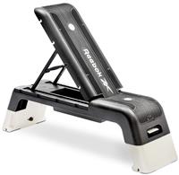 Reebok White Adjustable Deck Bench