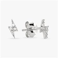 Revere Sterling Silver Lightening Bolt Stud Earrings