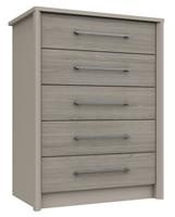 Lancaster 5 Drawer Chest - Grey