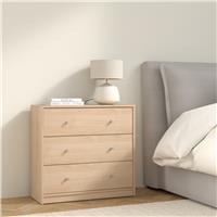 Furniture To Go May 3 Drawers Chest - Natural