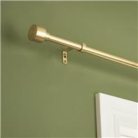 Argos Home Extendable Metal Stud Gold Curtain Pole - 120 - 210cm