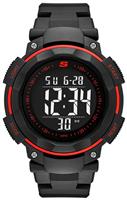 Skechers Ruhland Black Strap Digital Chronograph Sport Watch