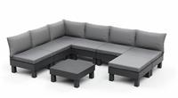 Keter Elements 7 Seater Modular Resin Lounge Set - Grey