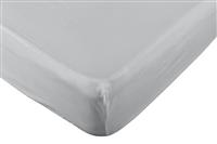 Habitat Pure Cotton 200TC Grey Fitted Sheet - Double