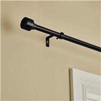 Argos Home Extendable Metal Stud Matte Black Curtain Pole - 165 - 300cm