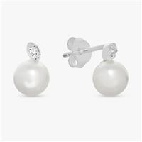 Revere Sterling Silver Pearl Stud Earrings