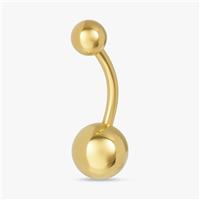 Revere Gold Coloured Surgical Steel Round Belly Bar